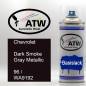 Preview: Chevrolet, Dark Smoke Gray Metallic, 96 / WA9192: 400ml Sprühdose, von ATW Autoteile West.